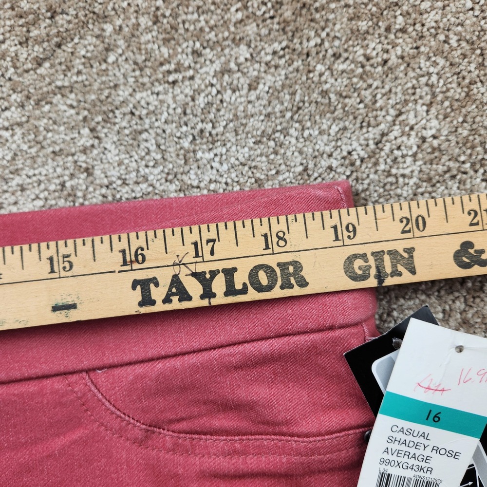 Kim Rogers Super Stretch Pull On Pants Womens 16 Shadey Rose Pink 990XG43KR New - Picture 5 of 8